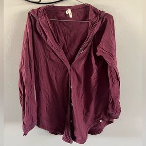 Pact Plum Long Sleeve PJ shirt